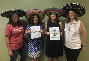 Summer Walking Challenge WDSRA team members. (L-R) Becky Prince, Lisa Santoria, Rachel Pavesich and Lea Jackman. Meghan Ferguson (absent).