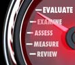 Risk Management Review regular image showing “EVALUATE, EXAMINE, ASSESS, MEASURE, REVIEW.”