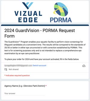 Vizual Edge PDRMA Request Form