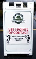 3 Points of Contact Sign